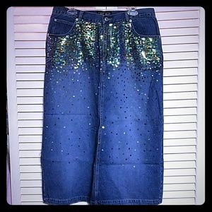 Just Blu Sequin Mermaid Skirt